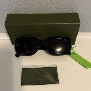 Longchamp Black Sunglasses with Olive Case